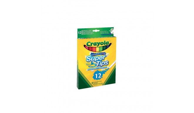 CRAYOLA 12 Supertips Pestavat Markerit