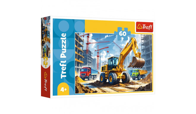 TREFL puzzle Backhoe loader tractor 60 pcs