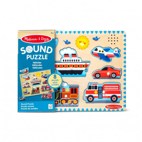 MELISSA & DOUG Vehicles Sound Puzzle