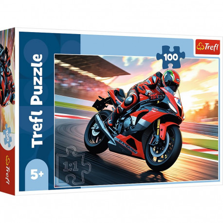 TREFL Puzzle Fast motorbike, 100 pcs