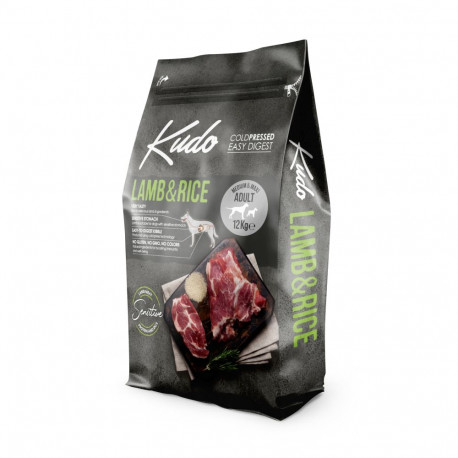 Kudo Lamb & Rice dog food 12kg