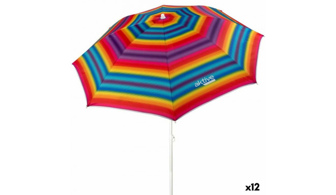 Umbrella Aktive Multicolour 180 x 185 x 180 cm (12 Units)
