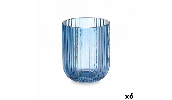 Glass Vivalto OCT-K80005SC OCT-K80005SC Blue Crystal Stripes 270 ml (6 Units)