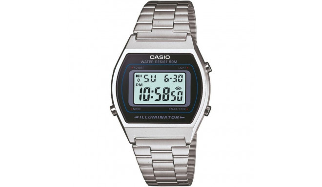 Unisex Kell Casio ILLUMINATOR - CLASSIC SILVER (Ø 35 mm)