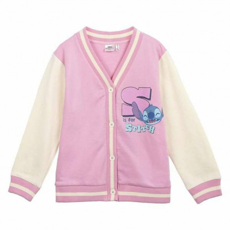 Children's Tracksuit Top Stitch Pink - 14 Years