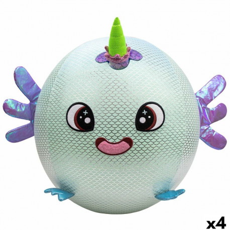 Fluffy toy Eolo Celeste Plush Plastic 45 x 45 x 45 cm Inflatable (4 Units)