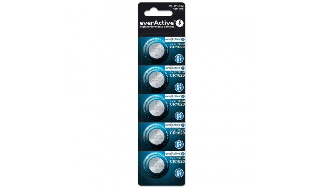 Patareid EverActive CR1620 3 V (5 Ühikut)