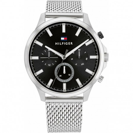 Men's Watch Tommy Hilfiger RYDER Black Silver