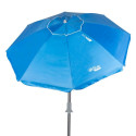 Parasol przeciwsłoneczny Aktive Sinine Polüester Alumiinium 200 x 205 x 200 cm (6 Ühikut)