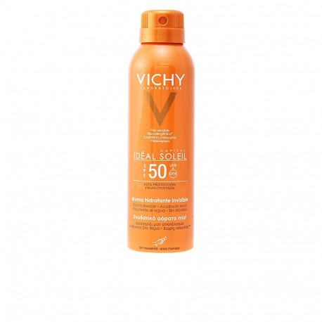 Vichy päikesekaitsesprei Capital Soleil niisutav nähtamatu tundlikule nahale SPF50+ 200ml, läbipaist