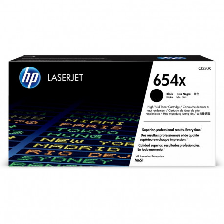 "HP 654X original Toner cartridge CF330X black high capacity 20.500 pages 1-pack"