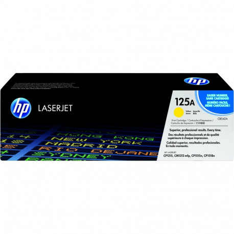 "HP 125A original Colour LaserJet Toner cartridge CB542A yellow standard capacity 1.400 pages 1-pack