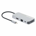 "MANHATTAN USB-C 8-in-1 Dockingstation HDMI RJ45 3xUSB-A"