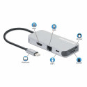 "MANHATTAN USB-C 8-in-1 Dockingstation HDMI RJ45 3xUSB-A"