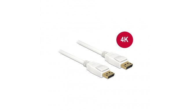 "DELOCK Kabel DisplayPort 1.2 Stecker > DisplayPort Stecker 1 m weiss 4K"