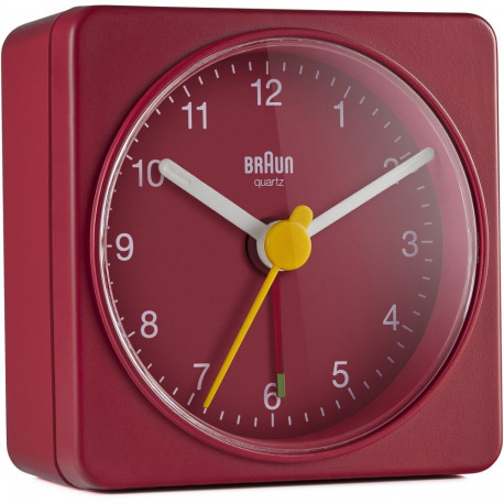 "Braun BC 02 R Quarzwecker rot"