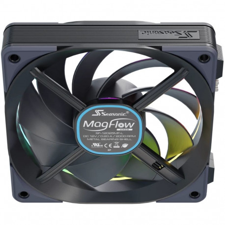 "120mm Seasonic MagFlow 1225PWM ARGB 3-Fan Kit"