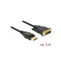 "DELOCK Kabel Displayport 1.2 Stecker > DVI 24+1 Stecker Passiv 2 m schwarz" "DELOCK Kabel Displayport 1.2 Stecker > DVI 24+1 Stecker Passiv 2 m schwarz"