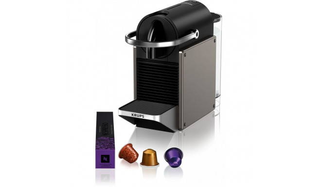 "Nespresso XN 306 T Pixie Coffee Machine titan by Krups"