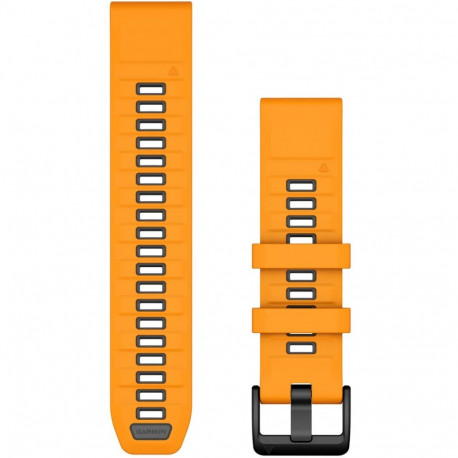 "Garmin Ersatzarmband QuickFit 22mm Silikon Orange/Graphit"