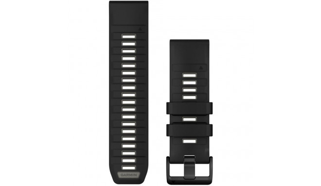 "Garmin Ersatzarmband QuickFit 26mm Silikon Schwarz/Kieselgrau"