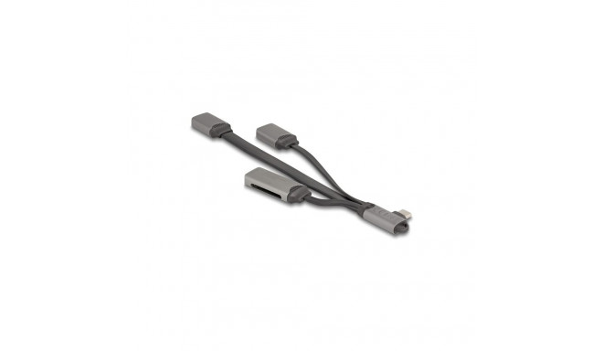 "DELOCK 2 Port USB Hub inklusive SD und Micro SD Card Reader mit USB Type-C Anschluss"