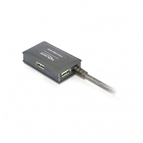 "DELOCK Kabel USB 2.0 Verlaengerung+Hub aktiv 10m"