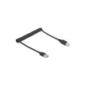 "Delock Spiralkabel EASY-USB 2.0 Typ-A Stecker zu USB Typ-B"