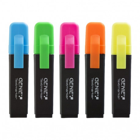 "GENIE Textmarker 5-Farben 5 Stk."