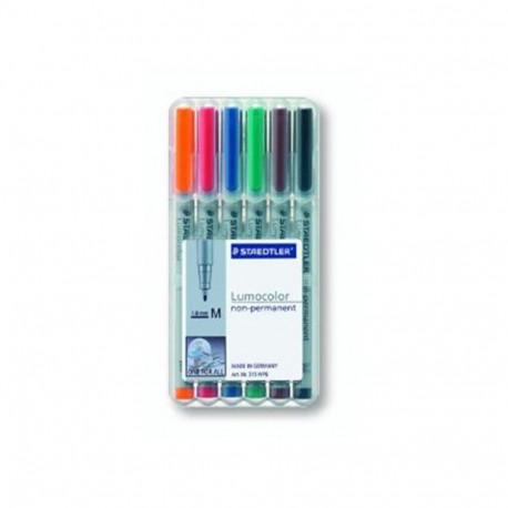 "STAEDTLER Folienstift Lumocolor M nonperm 6St"