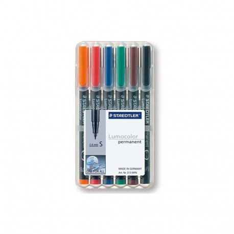 "STAEDTLER Folienstift Lumocolor S perm 6St"