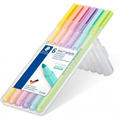 "STAEDTLER Textmarker triplus pastel 6St Box"