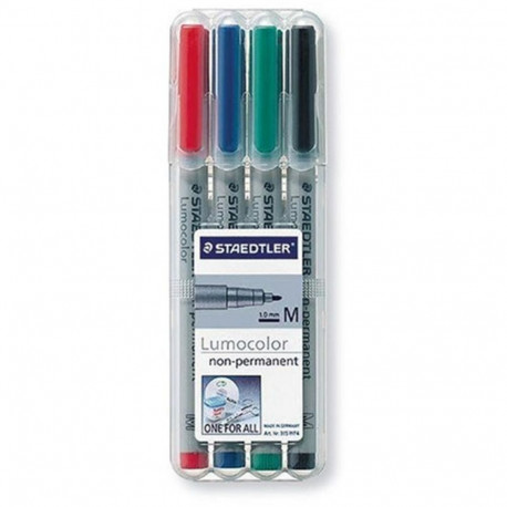 "STAEDTLER Folienstift Lumocolor M nonperm 4St"