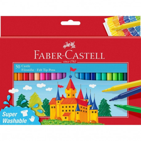 Faber-Castell viltpliiats Castle, 50-osaline pappkarp