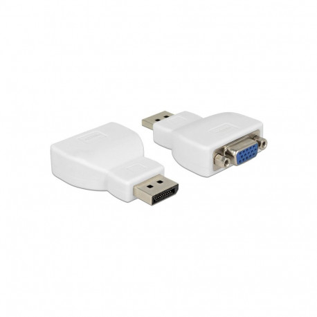 Delock DisplayPort 1.1 isane - VGA emane adapter, valge
