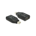 "DELOCK Adapter mini DisplayPort 1.1 Stecker > HDMI Buchse schwarz"