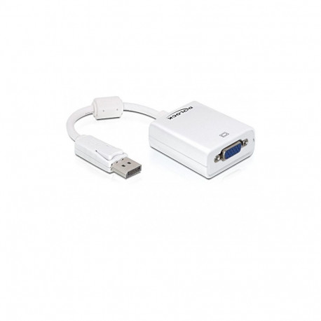 "DELOCK Adapter Displayport-St > VGA-Bu weiss"