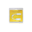 "DELOCK Adapter Displayport-St > HDMI-Bu weiss"