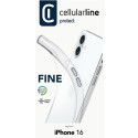 "Cellularline Fine Case iPhone 16 Clear"