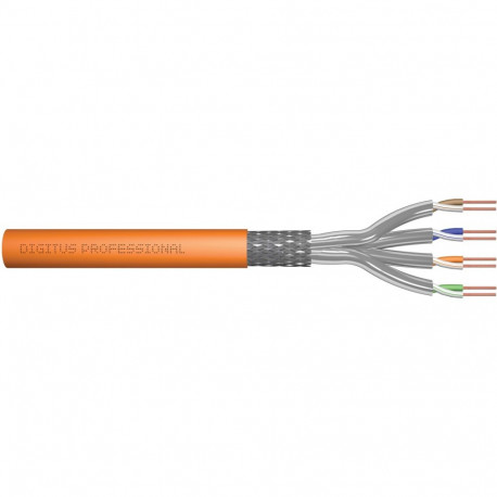 "DIGITUS CAT.7 S/FTP Verlegekabel. 100m. simplex.100m.orange"
