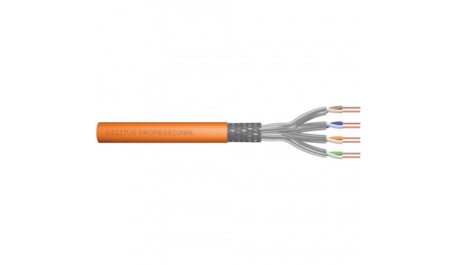 "DIGITUS Instal-kab Cat7 S/FTP tw.Pair 500m orange AWG23/1"