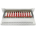 "DIGITUS Cat.6A Patch Panel. geschirmt. 12-Port. 10"". grau"