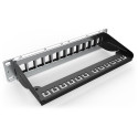 "DIGITUS Patchpanel 1HE 12-Port Modular schw."