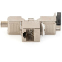 "DIGITUS Keystone Jack Cat6a RJ45 -> LSA geschirmt 500MHz"