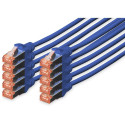 "DIGITUS CAT 6 S/FTP Patchkabel. 10 Stück. 2m. blau"