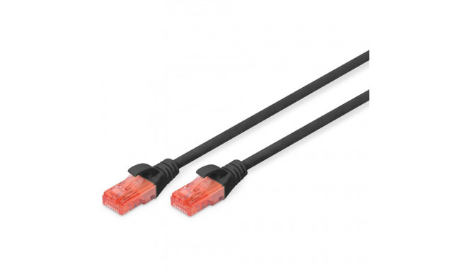 "DIGITUS CAT 6 U/UTP Patchkabel - LSZH. 3m. schwarz"