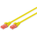"DIGITUS Patchkabel Cat6 U/UTP 2xRJ45 2.0m gelb LSZH"