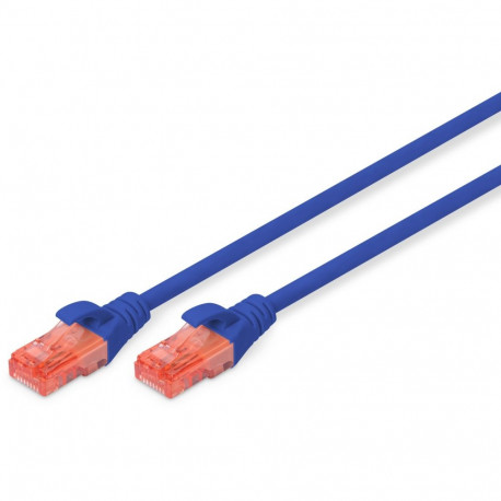 "DIGITUS Patchkabel Cat6 U/UTP 2xRJ45 2.0m blau Hebelschutz Polybeutel"