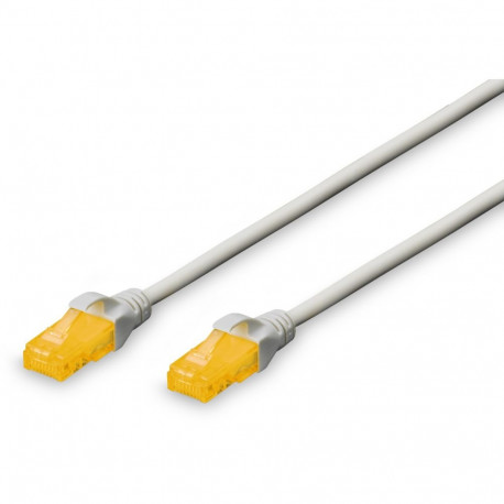 "DIGITUS Patchkabel RJ45 U/UTP Cat6A 10.00m grau m. Hebelschu Polybeutel"