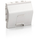 "Equip Unterputzdose Einsatz French 1 Keystone 45x45 RAL9010 Polybeutel"